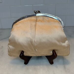 Mel-Ton Bag Purse Handbag Vintage Satin Kisslock Clutch Bag Pocketbook